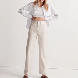 The Perfect Vintage Straight Pant: Faux Leather Edition